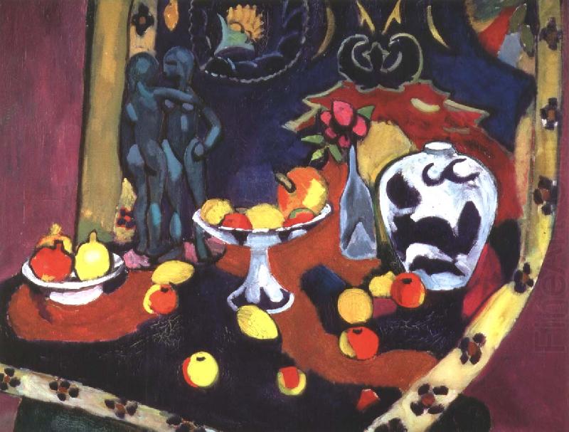 stilleben med krukor och frukt, Henri Matisse